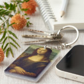 Mona Lisa by Leonardo Da Vinci キーホルダー (正面右)