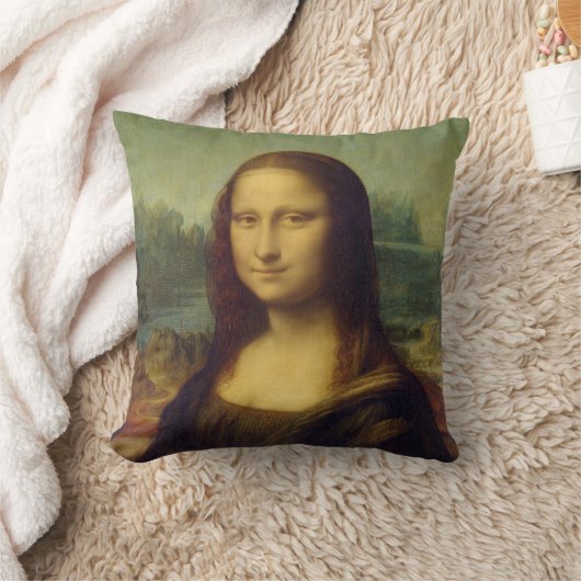 Mona Lisa By Leonardo Da Vinci クッション (ブランケット)