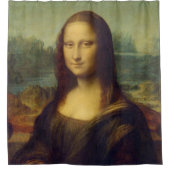 Mona Lisa By Leonardo Da Vinci シャワーカーテン (正面)