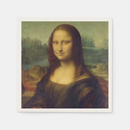 Mona Lisa by Leonardo Da Vinci スタンダードカクテルナプキン