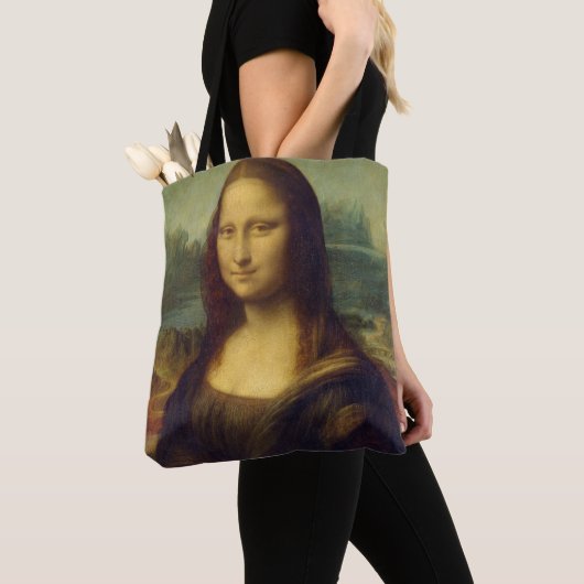 Mona Lisa by Leonardo Da Vinci トートバッグ (クローズアップ)