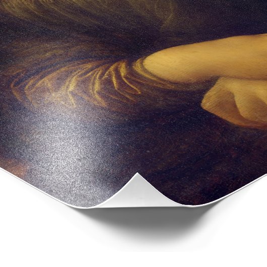 Mona Lisa By Leonardo Da Vinci フォトプリント (角)