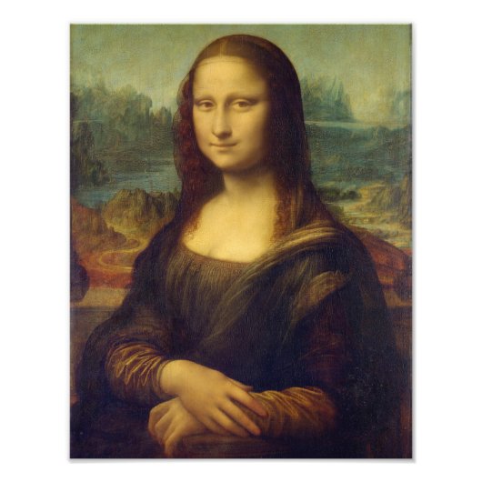 Mona Lisa By Leonardo Da Vinci フォトプリント (正面)