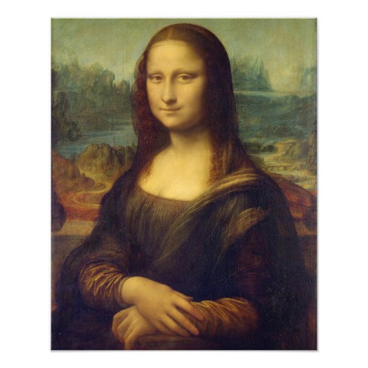 Mona Lisa By Leonardo Da Vinci フォトプリント (正面)