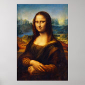 Mona Lisa by Leonardo da Vinci ポスター (正面)