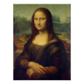 Mona Lisa By Leonardo Da Vinci ポスター (正面)