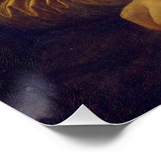 Mona Lisa By Leonardo Da Vinci ポスター (コーナー)