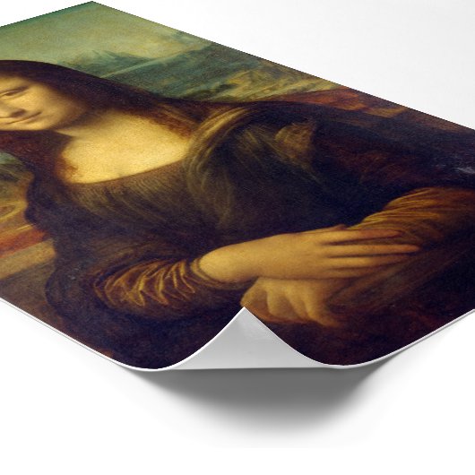 Mona Lisa by Leonardo da Vinci ポスター (角)