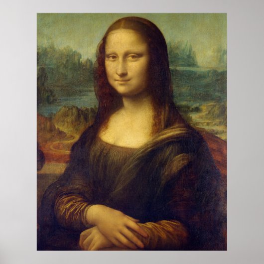 Mona Lisa by Leonardo Da Vinci ポスター (正面)
