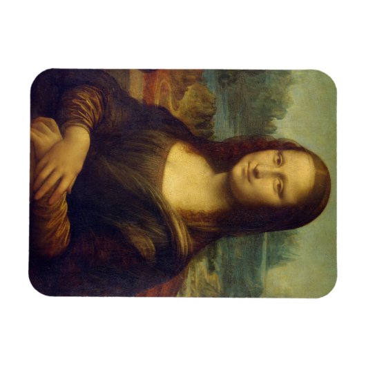 Mona Lisa by Leonardo Da Vinci マグネット (横)
