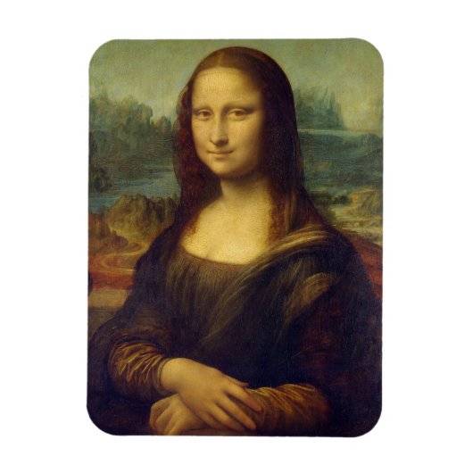 Mona Lisa by Leonardo Da Vinci マグネット (縦)
