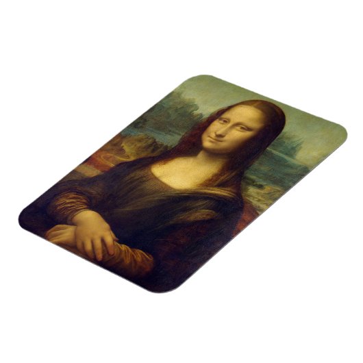 Mona Lisa by Leonardo Da Vinci マグネット (左側)