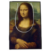 Mona Lisa by Leonardo Da Vinci ミディアムペーパーバッグ (正面)