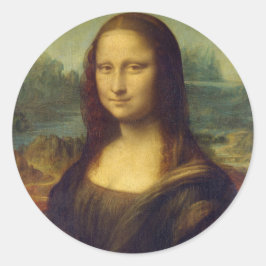 Mona Lisa by Leonardo Da Vinci ラウンドシール