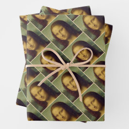 Mona Lisa by Leonardo Da Vinci ラッピングペーパーシート