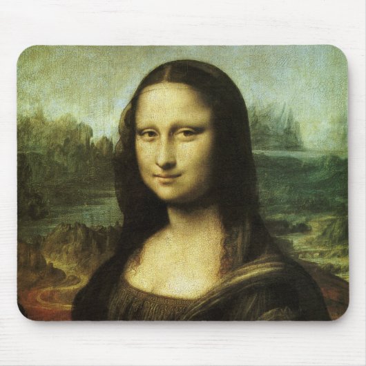 Mona Lisa by Leonardo da Vinci, Renaissance Art マウスパッド (正面)