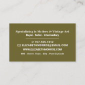 Mona Lisa By Mona Da Vinci，アートディーラー 名刺 (裏面)