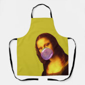 Mona Lisa Chewing gum Bubble エプロン (正面)