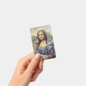 Mona Lisa collage art made with cat faces バッジ (手持ち)