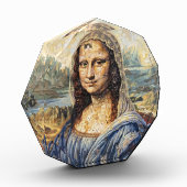 Mona Lisa collage art made with cat faces フォトブロック (左)