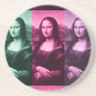 Mona Lisa Green Pink Purple コースター