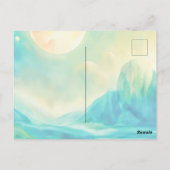 Mona Lisa &her cat - Summer vibes \ ポストカード (裏面)