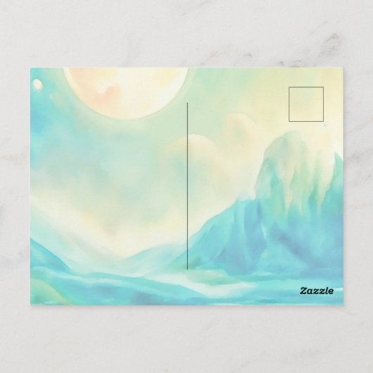 Mona Lisa &her cat - Summer vibes \ ポストカード (裏面)