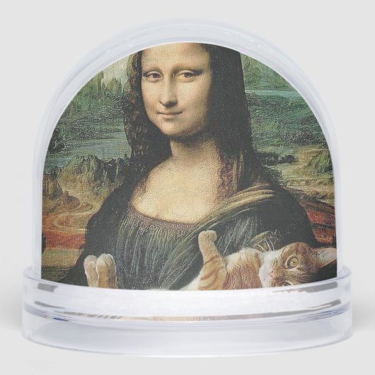 Mona Lisa holding her cat Cat lovers funny (正面)