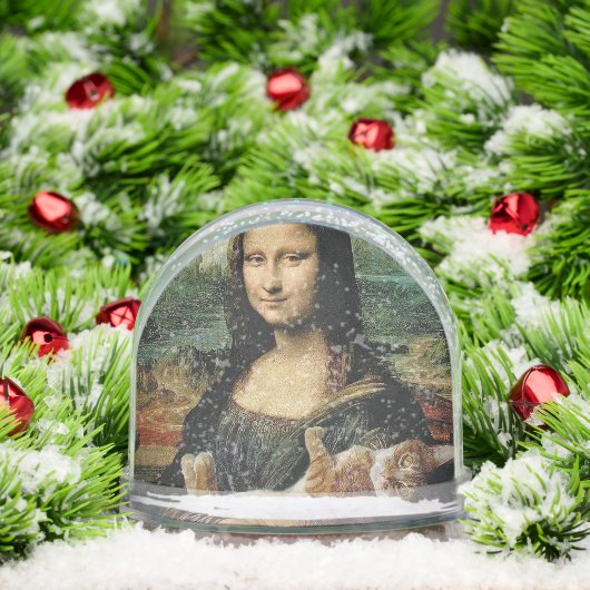 Mona Lisa holding her cat Cat lovers funny (クリスマス)