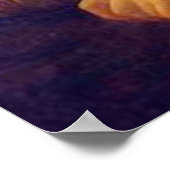 Mona Lisa holding her cat pet Leonardo da Vinci ポスター (角)