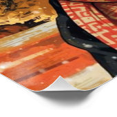 Mona Lisa  in beanie  - winter   vibes ポスター (コーナー)