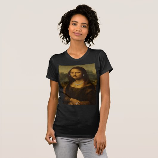 Mona Lisa in Diamonds  Tシャツ (正面フル)