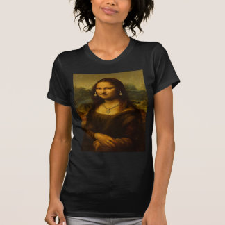 Mona Lisa in Gold Tシャツ