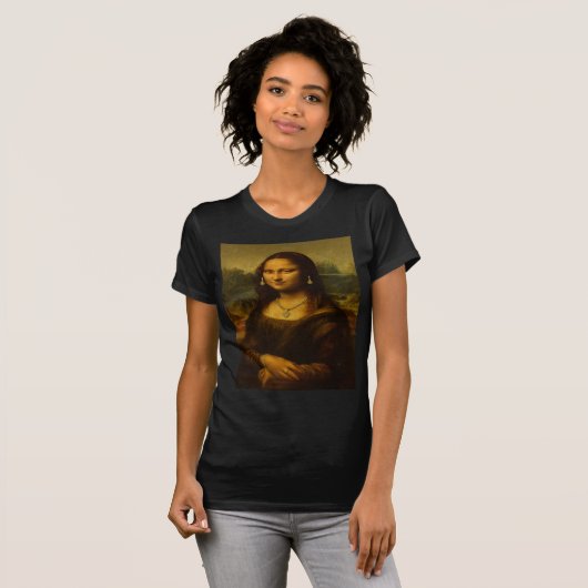 Mona Lisa in Gold Tシャツ (正面フル)