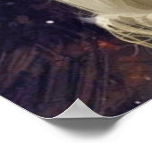 Mona Lisa in Santa hat - festive vibes ポスター (角)