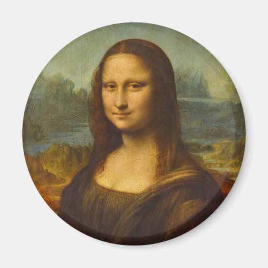 Mona Lisa, La Joconde,1503 by Leonardo da Vinci マグネット (正面)