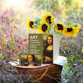 Mona Lisa, Leonardo Da Vinci, Art Classes チラシ