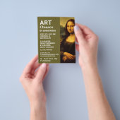 Mona Lisa, Leonardo Da Vinci, Art Classes チラシ (手)