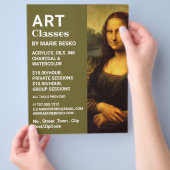 Mona Lisa, Leonardo Da Vinci, Art Classes チラシ (手)