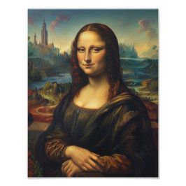 Mona Lisa " Leonardo Da Vinci Mona Lisa Fine Art フォトプリント