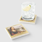 Mona Lisa liebt Pralinen ストーンコースター (横)