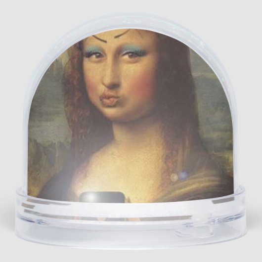 Mona Lisa making a funny face with makeup funny (裏面)