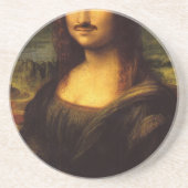 mona lisa mustache コースター (正面)