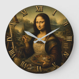 Mona Lisa Painter ラージ壁時計