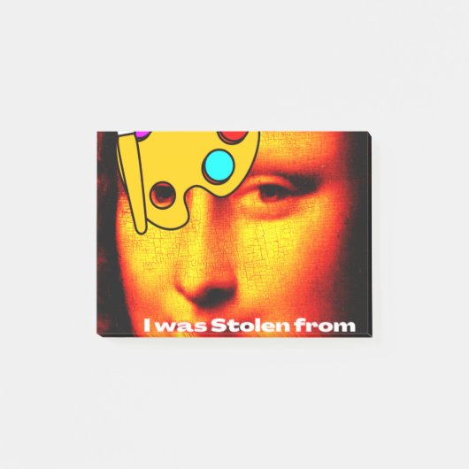 mona lisa painting story ポストイット (正面)