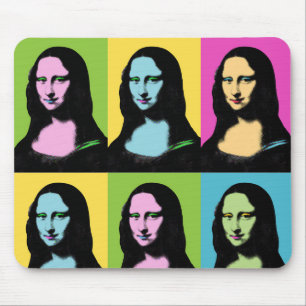 Mona Lisa - Pop Art Style マウスパッド