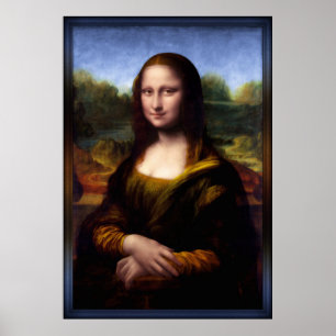Mona Lisa (Portrait of Lisa Gherardini) ポスター