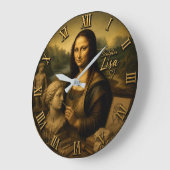 Mona Lisa Sculptor ラージ壁時計 (傾斜)