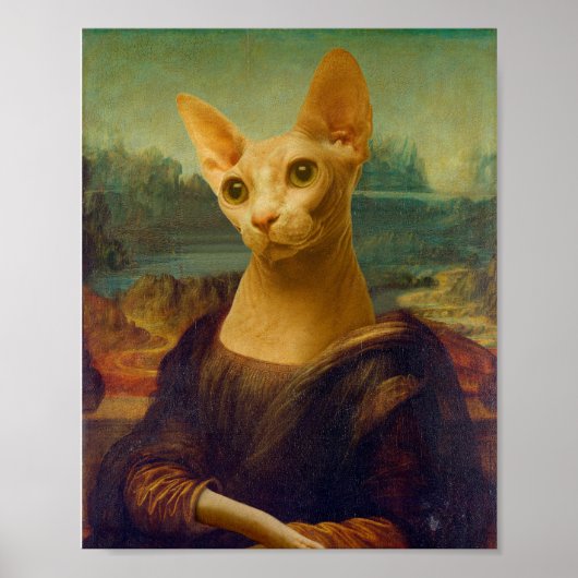 Mona Lisa Sphynx `Cat  ポスター (正面)
