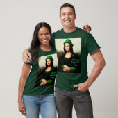 Mona Lisa St. Patrick's Day Clover Tシャツ (ユニセックス)